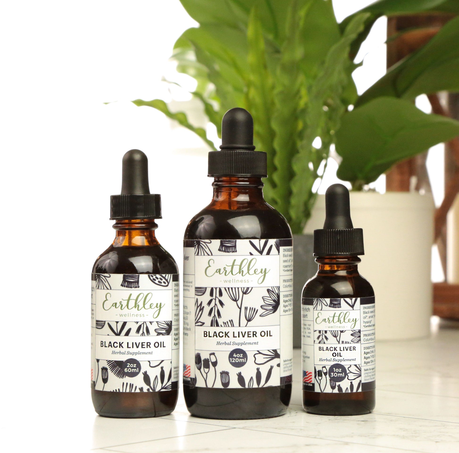 Earthley Vitality Oil - with Black Seed Oil 4oz