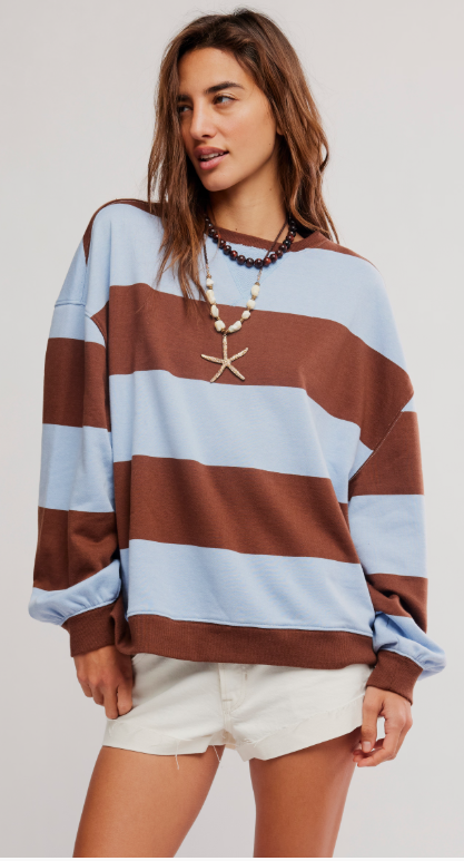Free People Classic Stripe Crew