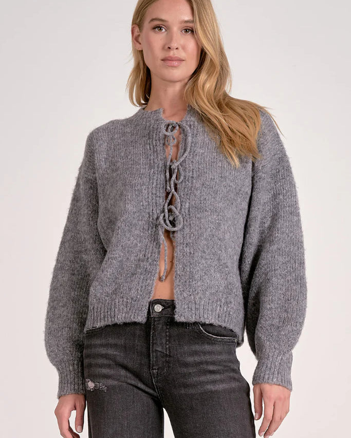 Tie Front Sweater Cardigan