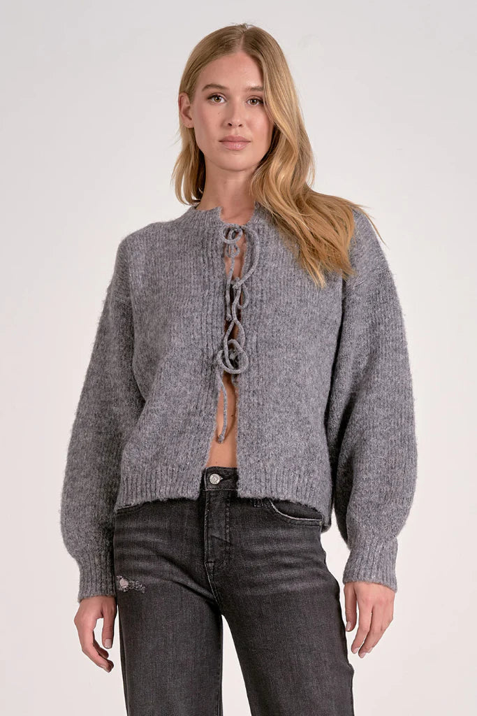 Tie Front Sweater Cardigan