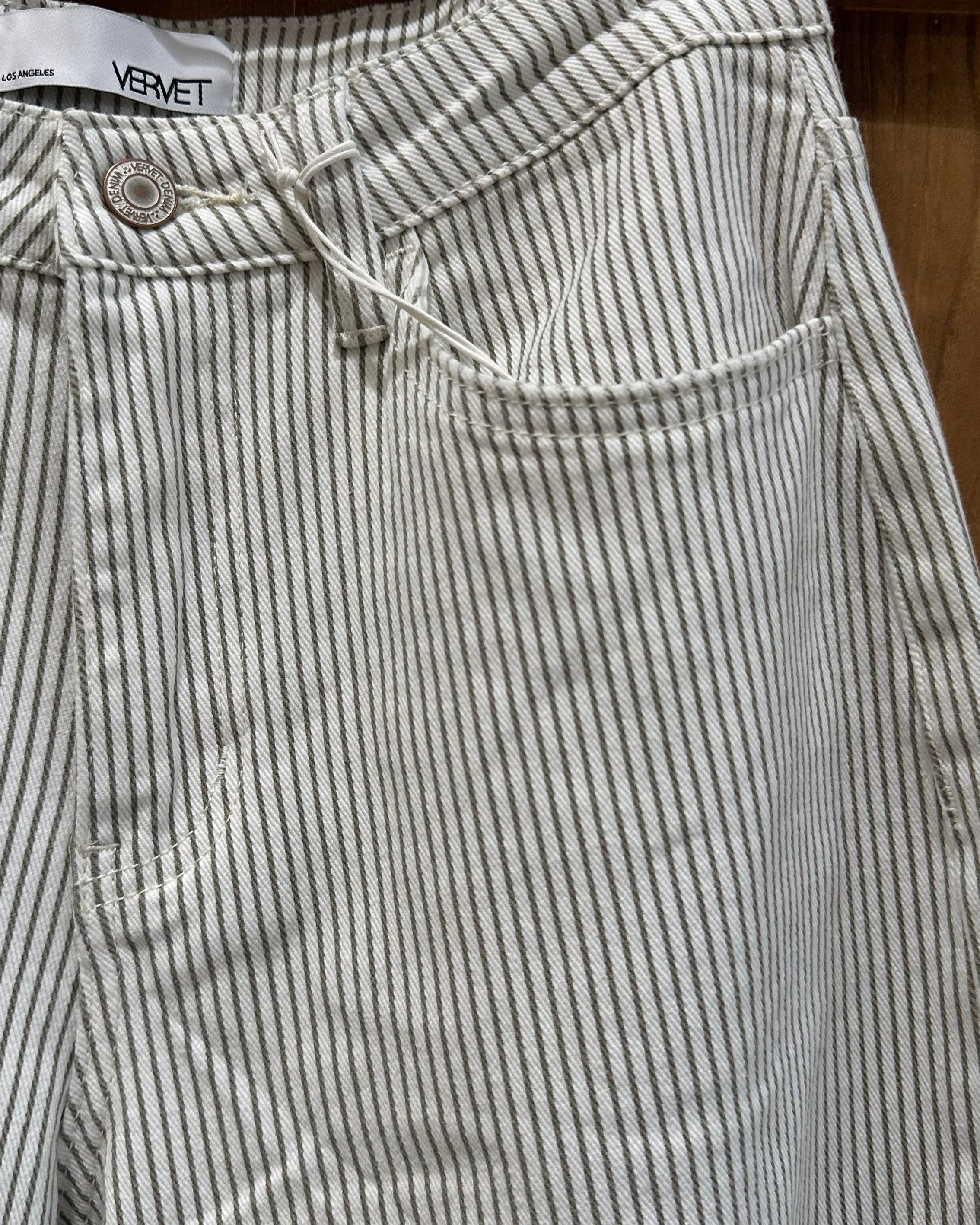 Vervet High Barrel Stripe Denim Jeans