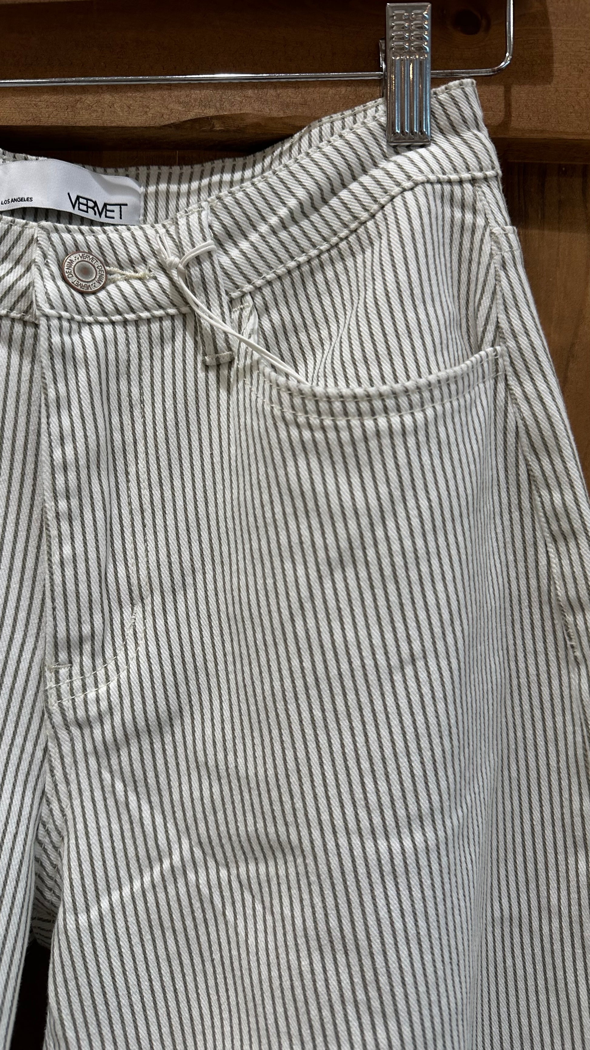 Vervet High Barrel Stripe Denim Jeans