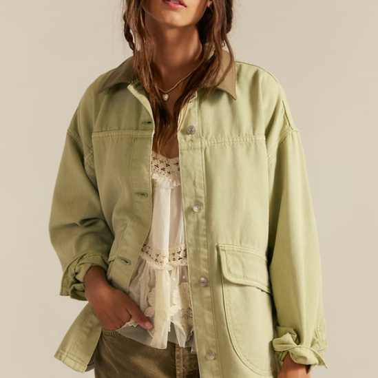 Free People LEMON DENIM JACKET