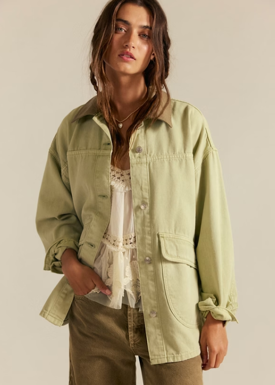Free People LEMON DENIM JACKET