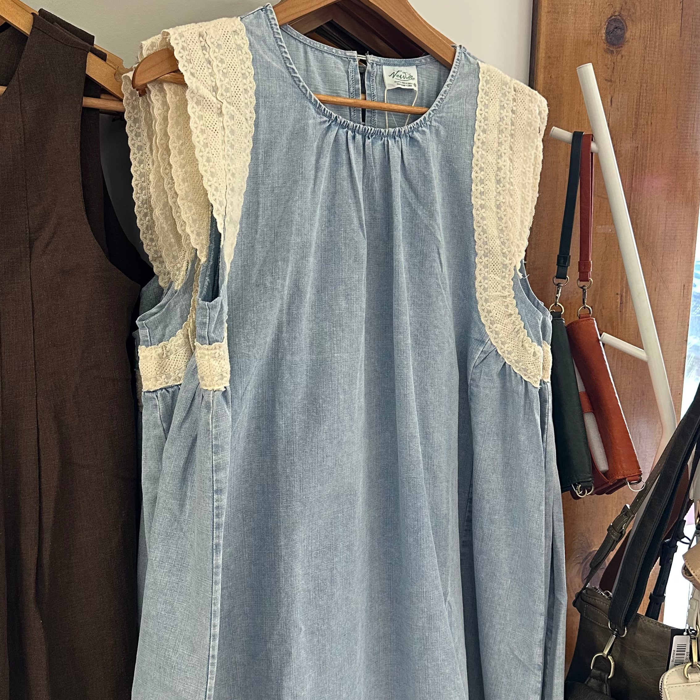 Denim Lace Dress