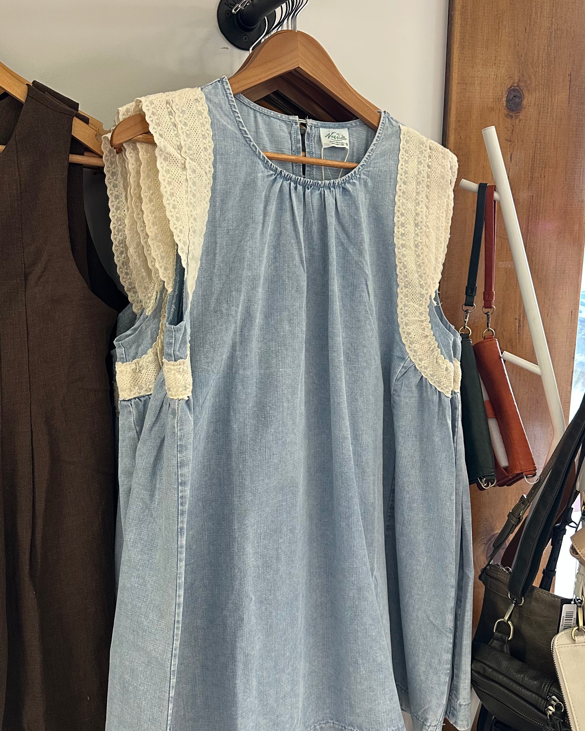 Denim Lace Dress