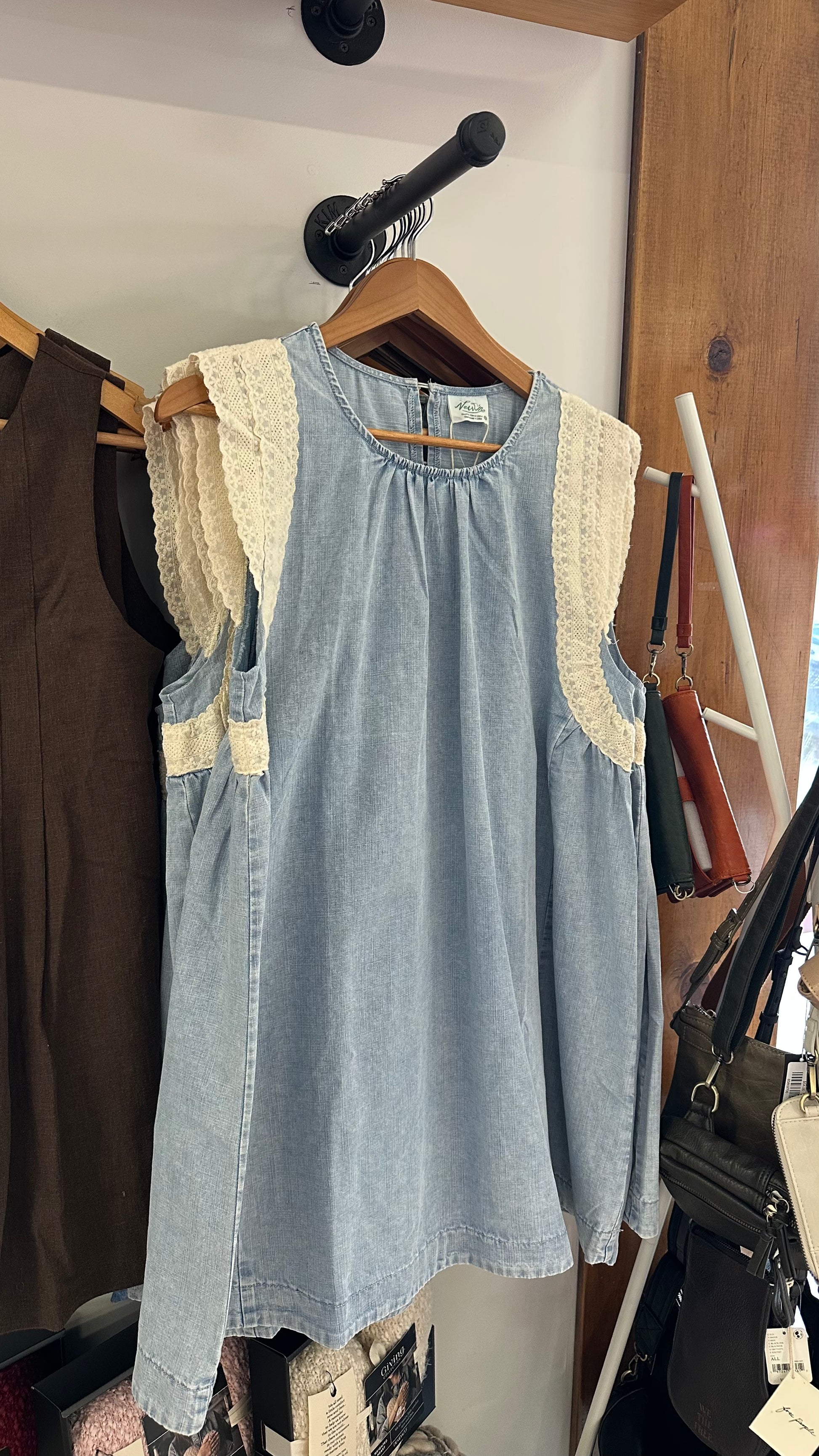 Denim Lace Dress