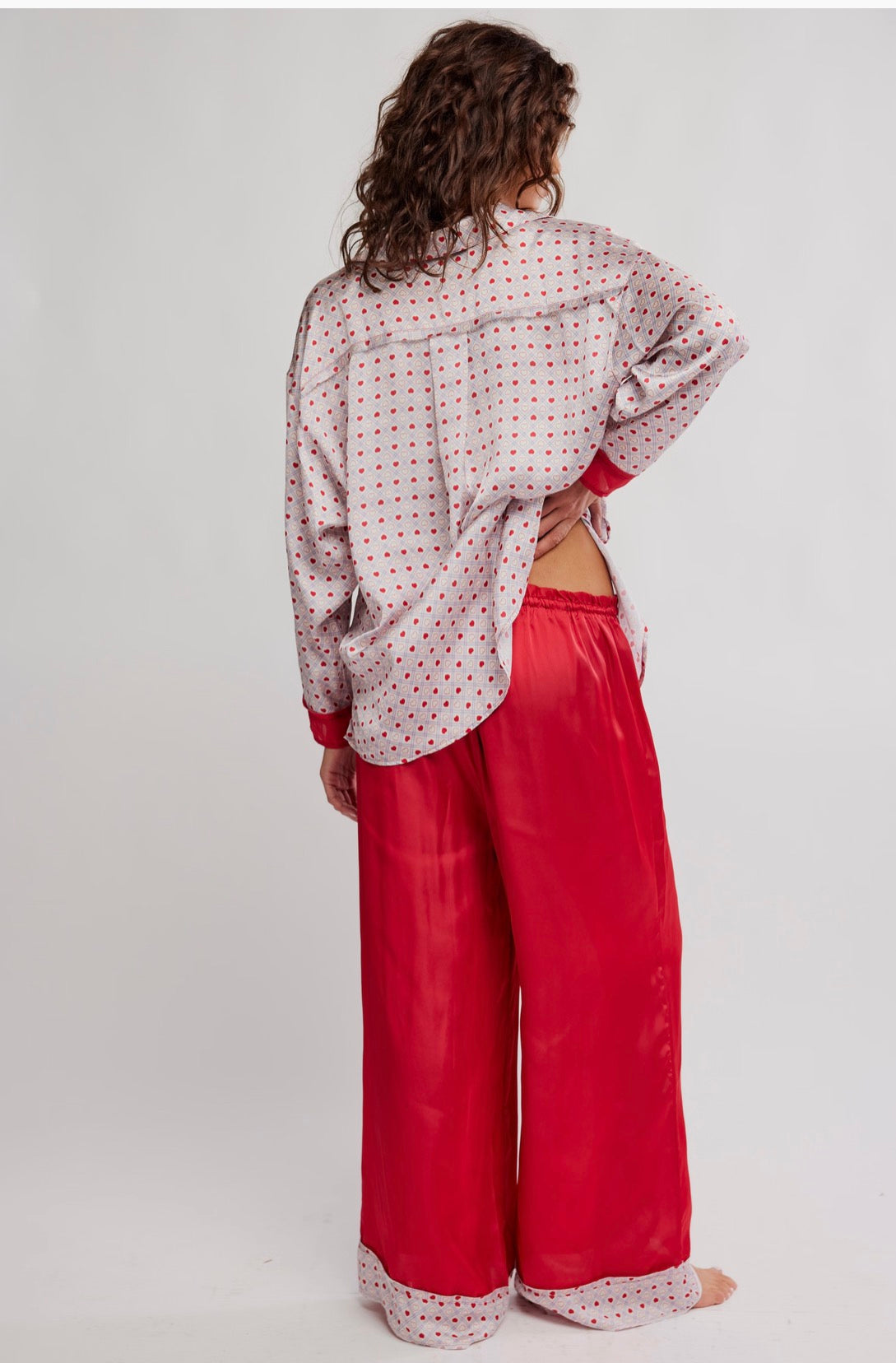 Free People Dreamy Days PJ Set (Heart Print)