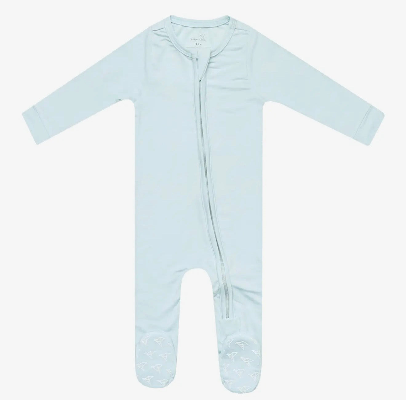 Copper Pearl Zip-Up Footie