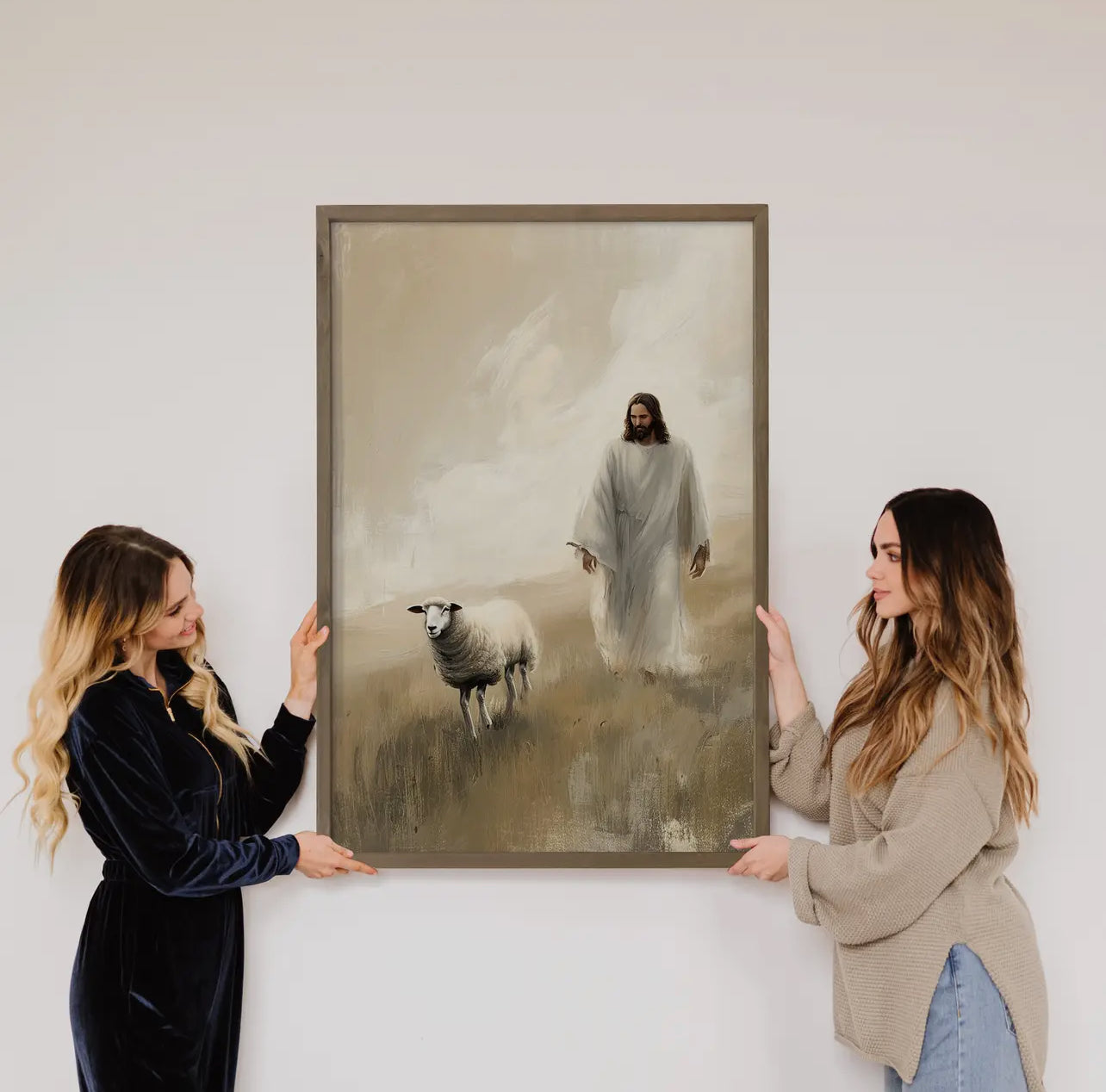 Jesus Canvas Art-Lost Sheep
