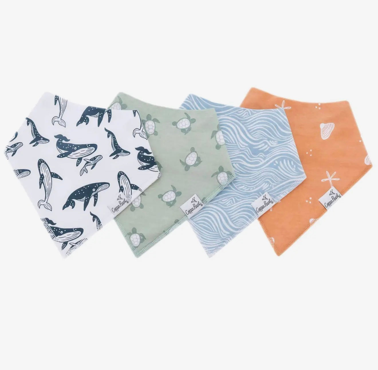 Copper Pearl Baby Bandana Bib Set (4pk)