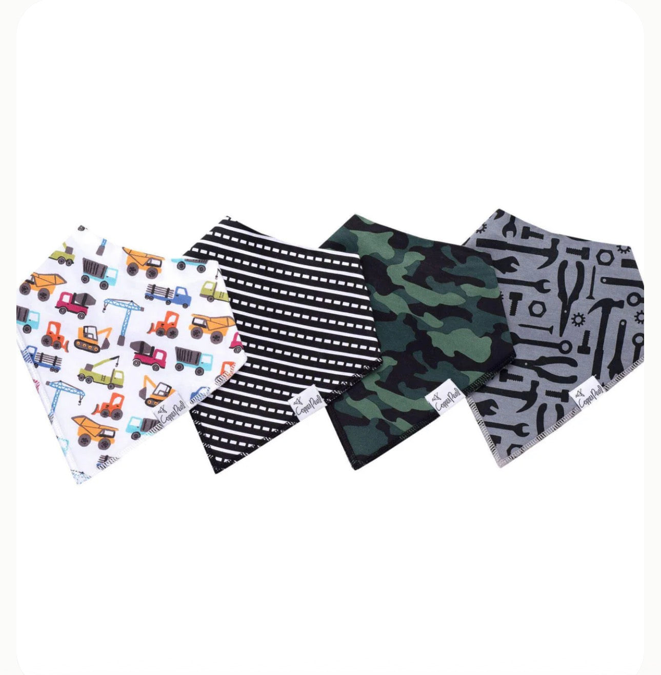 Copper Pearl Baby Bandana Bib Set (4pk)