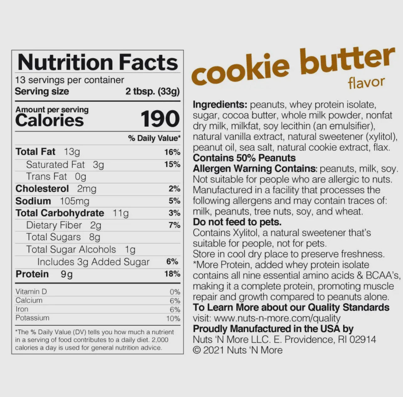 Nuts 'N More High Protein Peanut Butter Spread-Multi