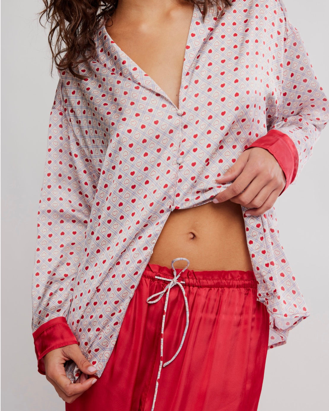 Free People Dreamy Days PJ Set (Heart Print)