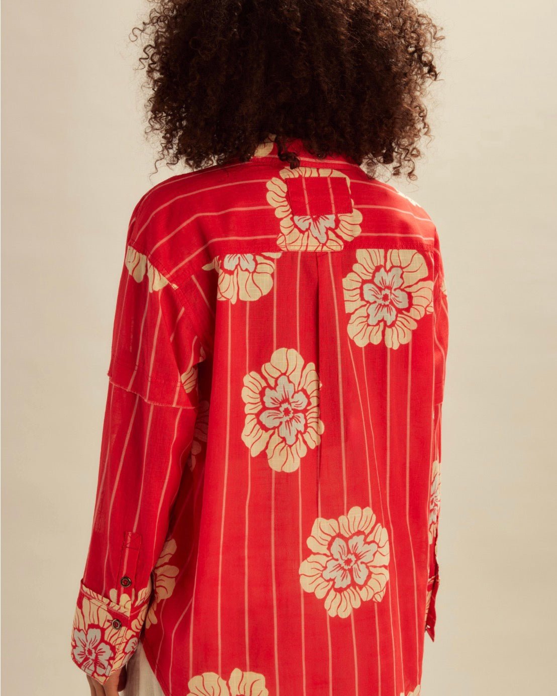 Free People Hidden Flower Camo Shirt