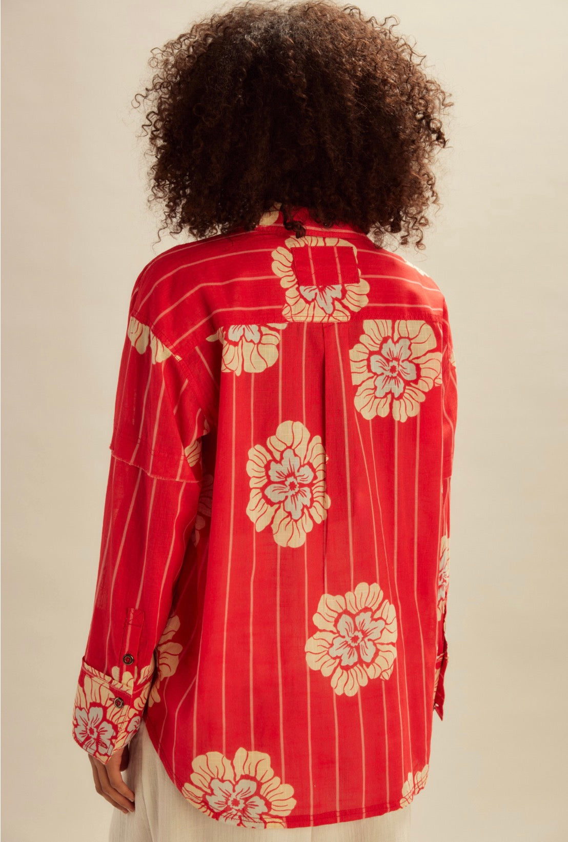 Free People Hidden Flower Camo Shirt