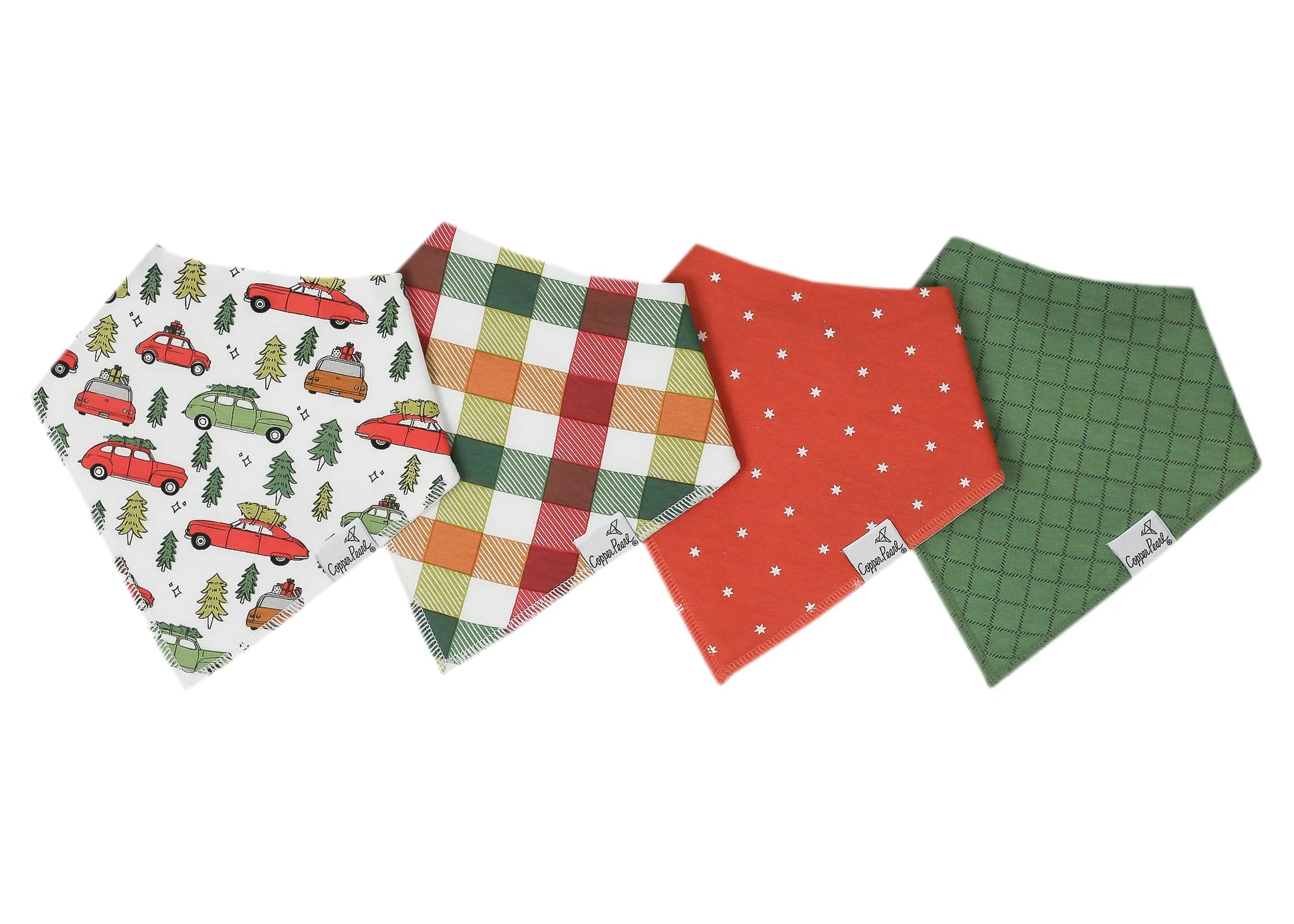 Copper Pearl Baby Bandana Bib Set (4pk)