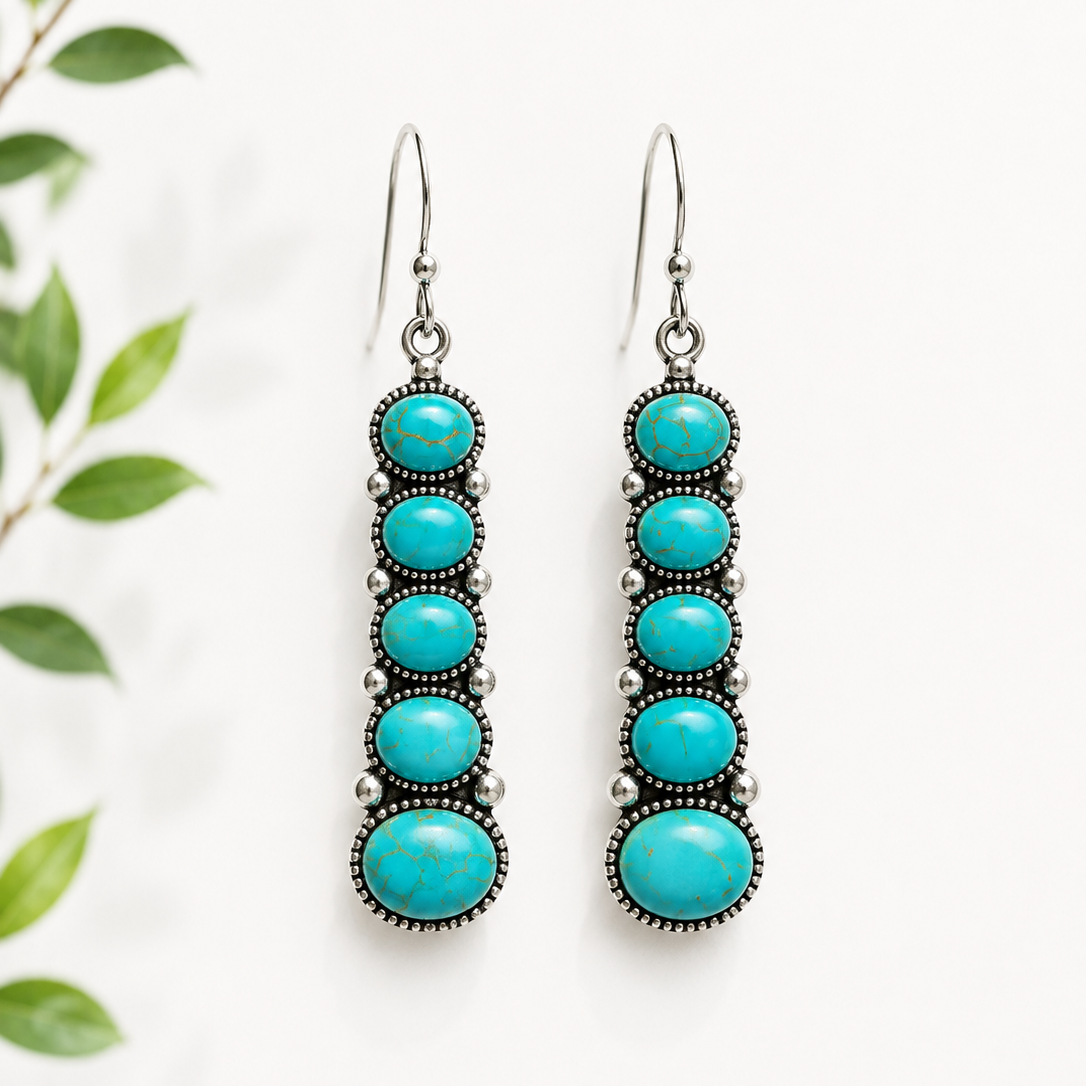 Western Elite Turquoise Earrings