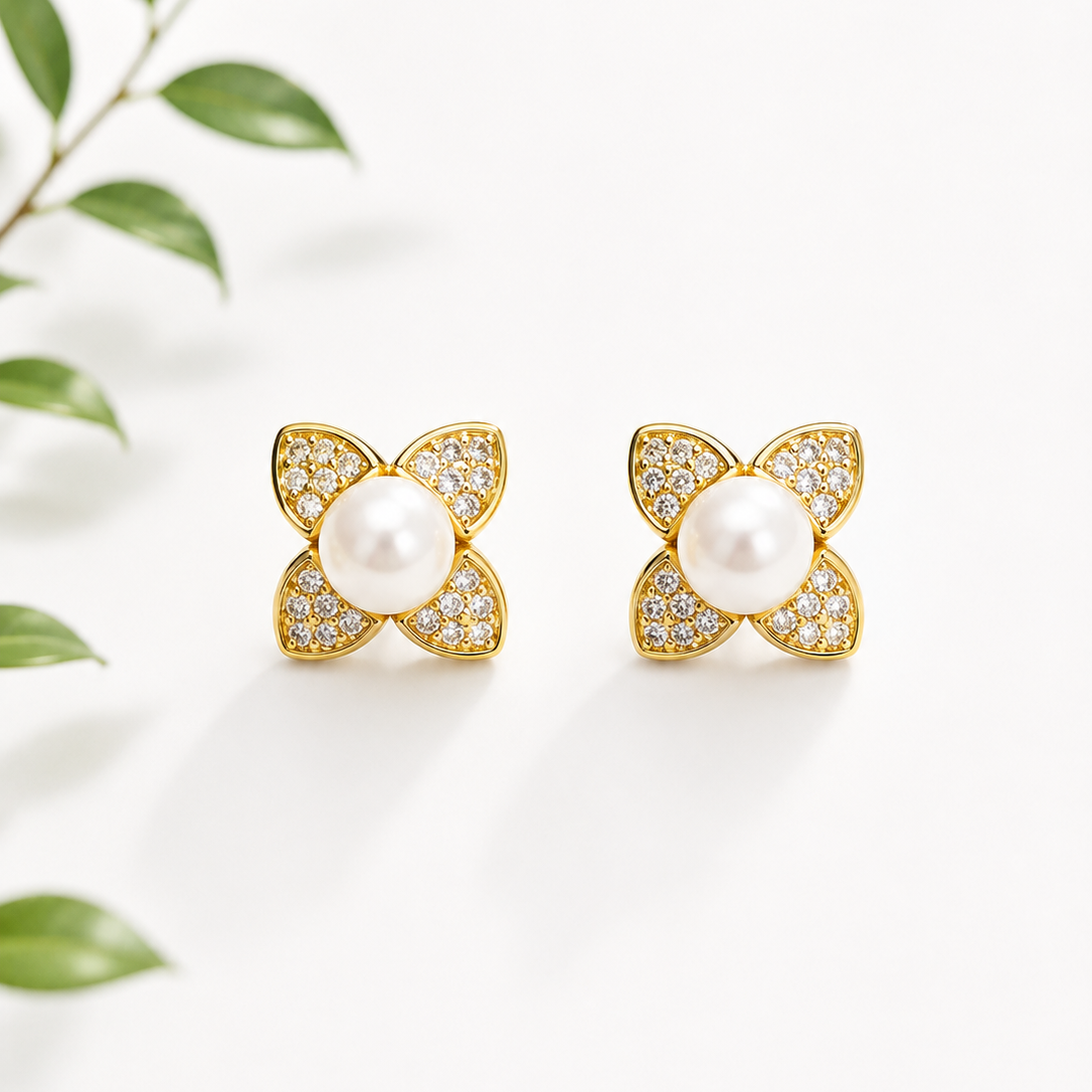 Inspired Designs Flower Earrings