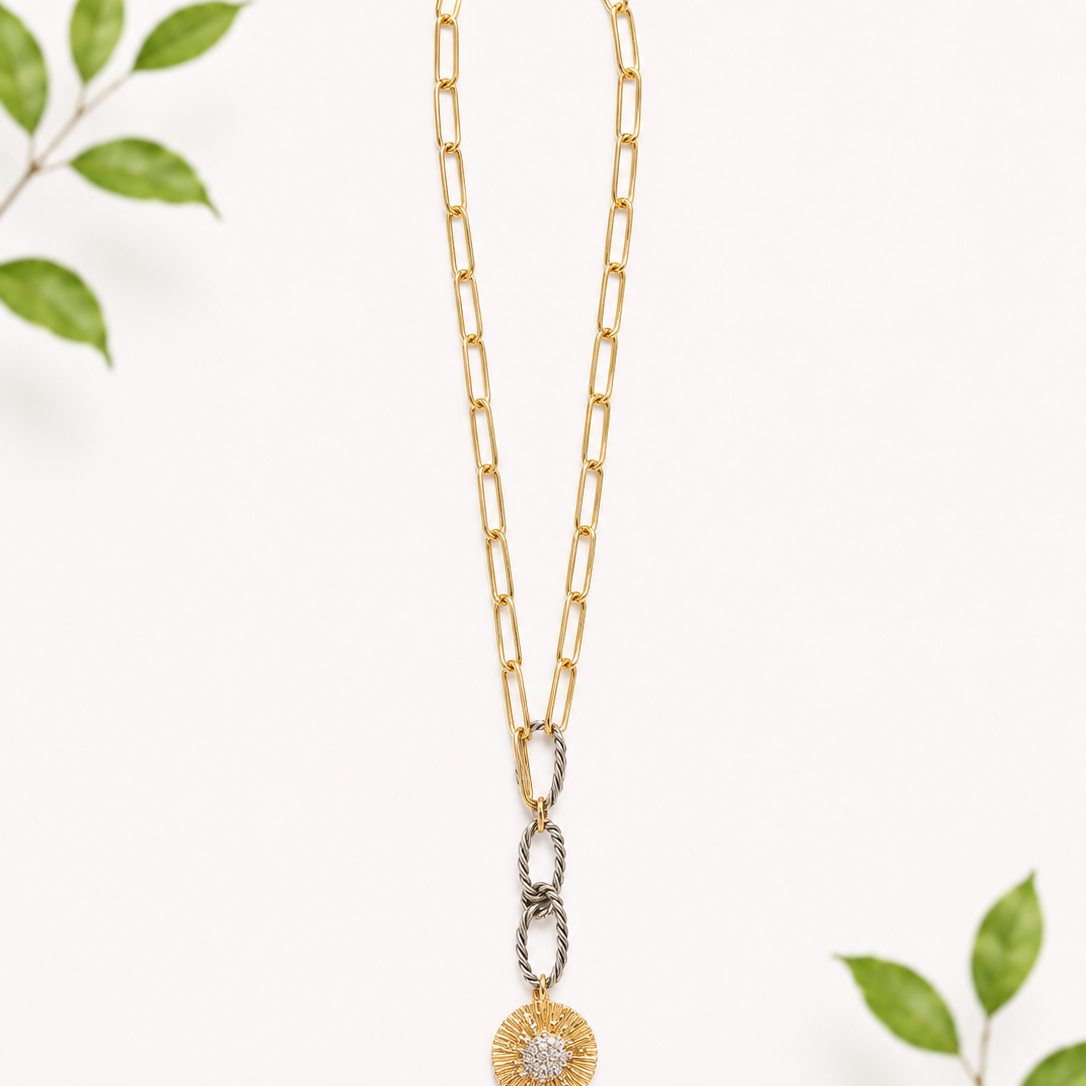 Inspired Designs Mixed Metal Necklace