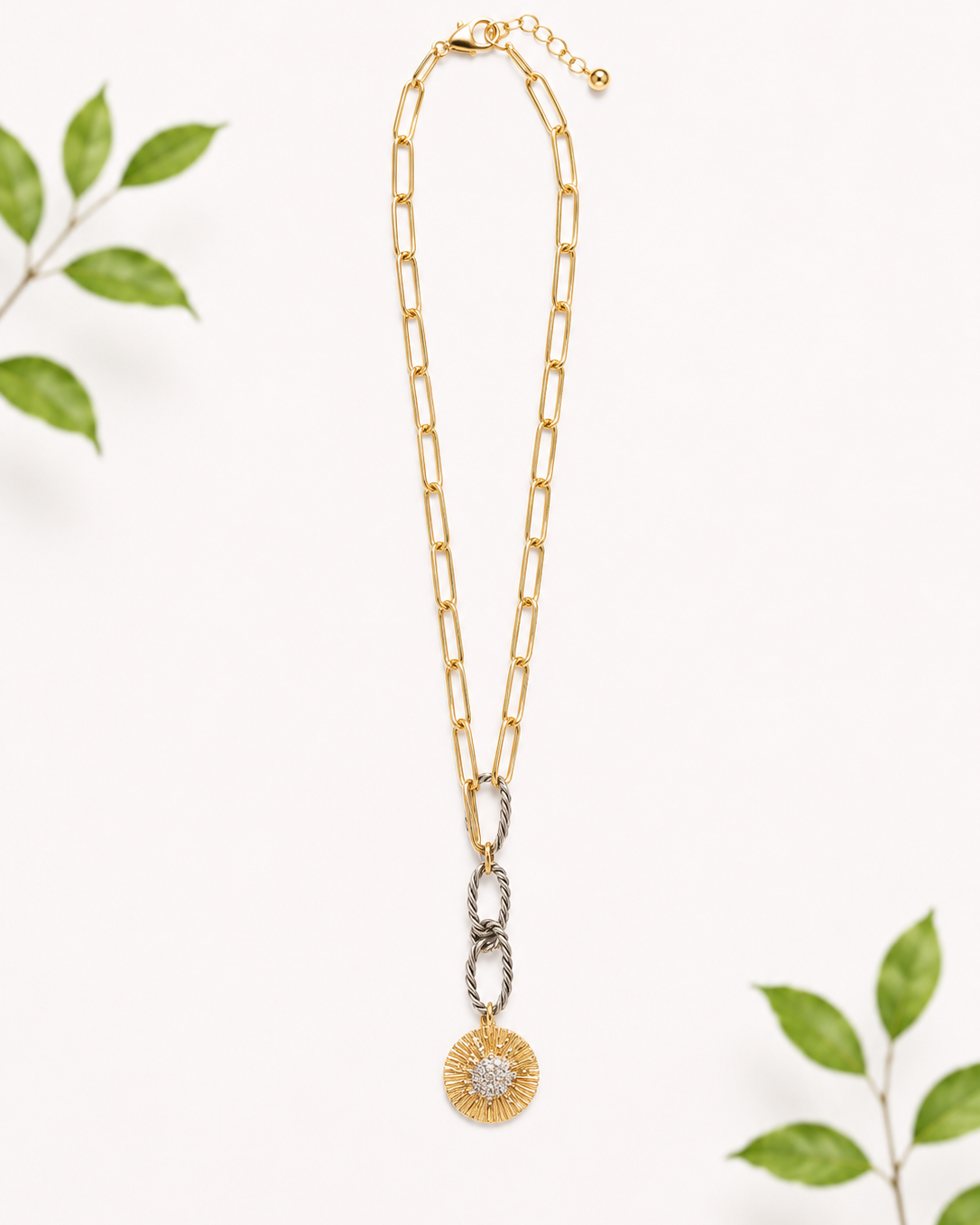 Inspired Designs Mixed Metal Necklace