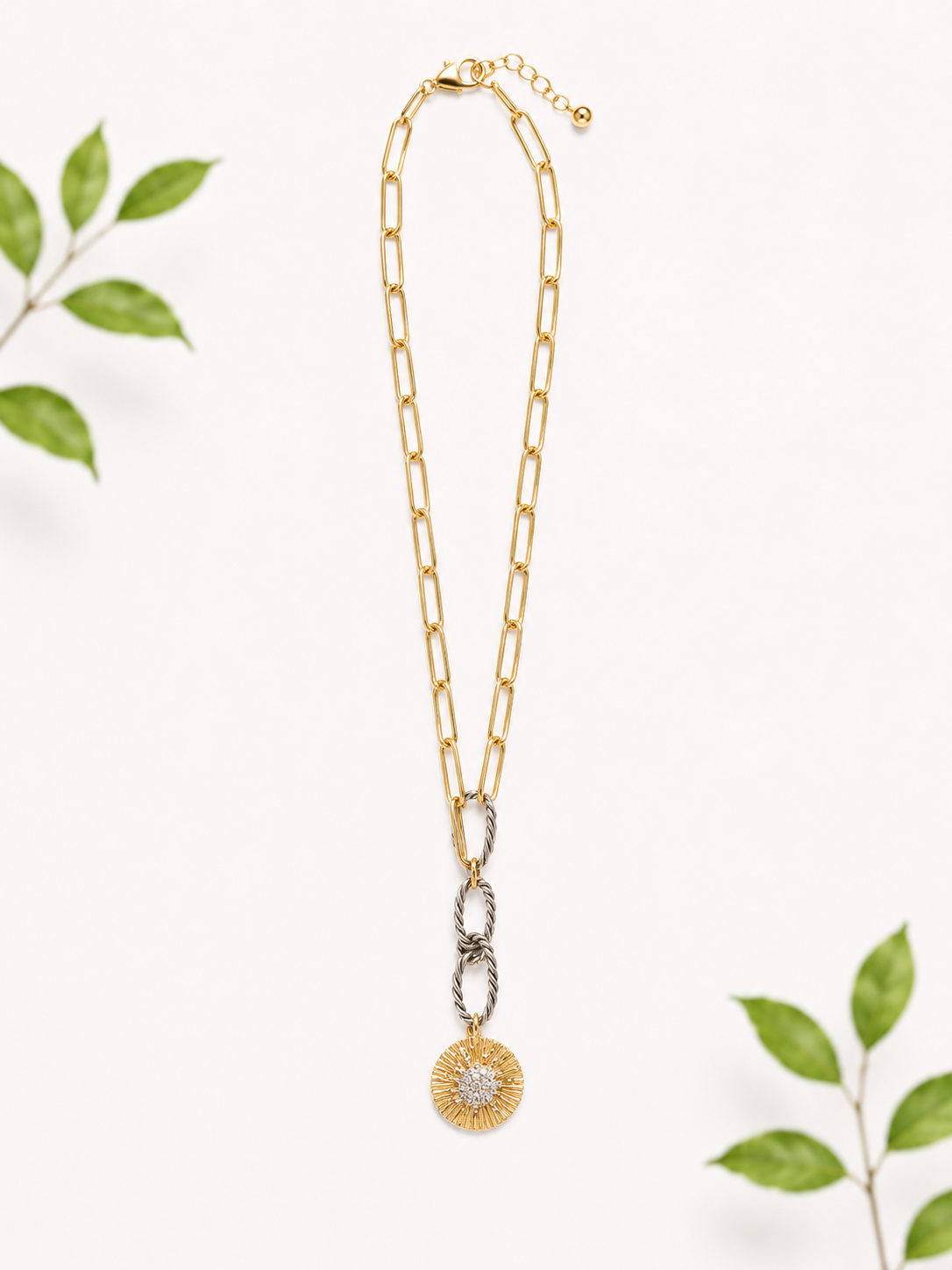 Inspired Designs Mixed Metal Necklace