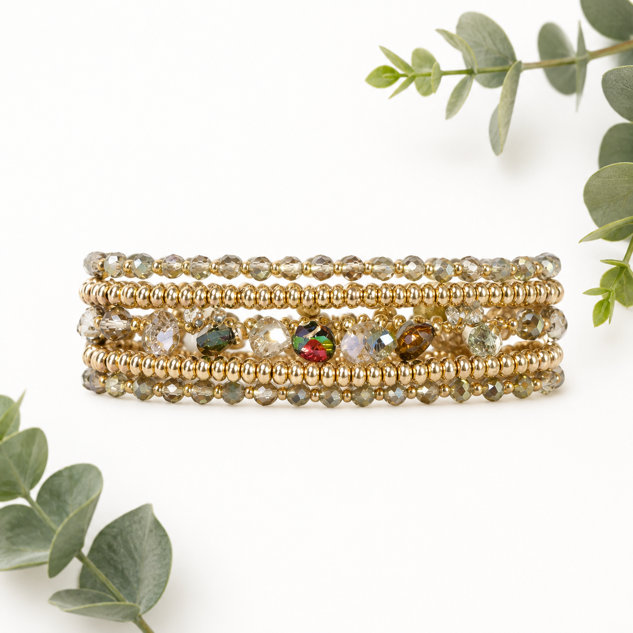Pink Panache Stack Bracelet