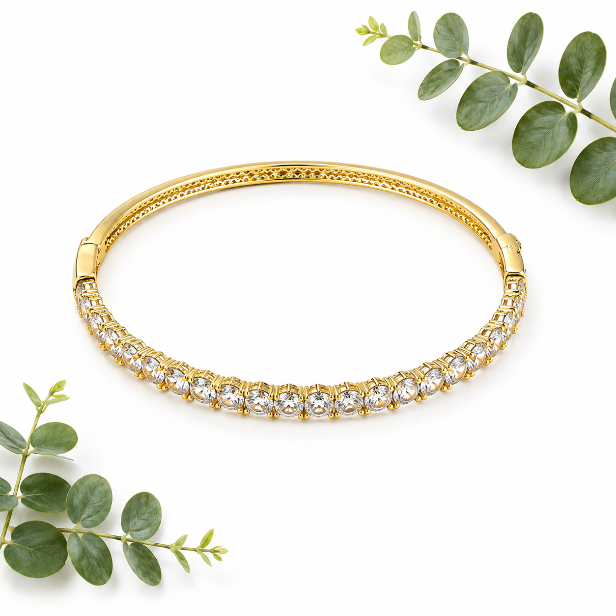 Marquee Cubic Zirconia Gold Cuff