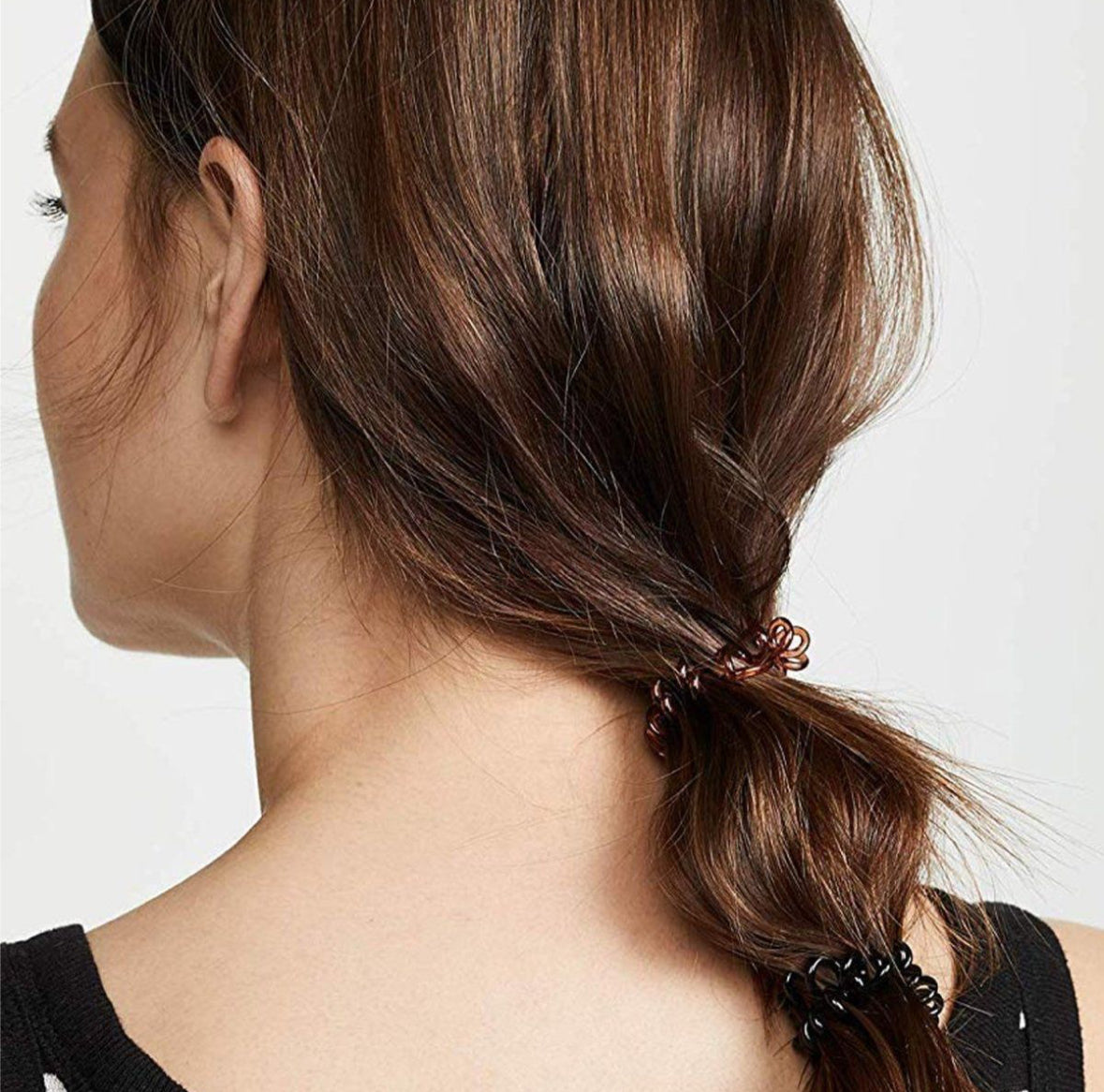 Spiral Hair Ties 8 Pack - Brunette