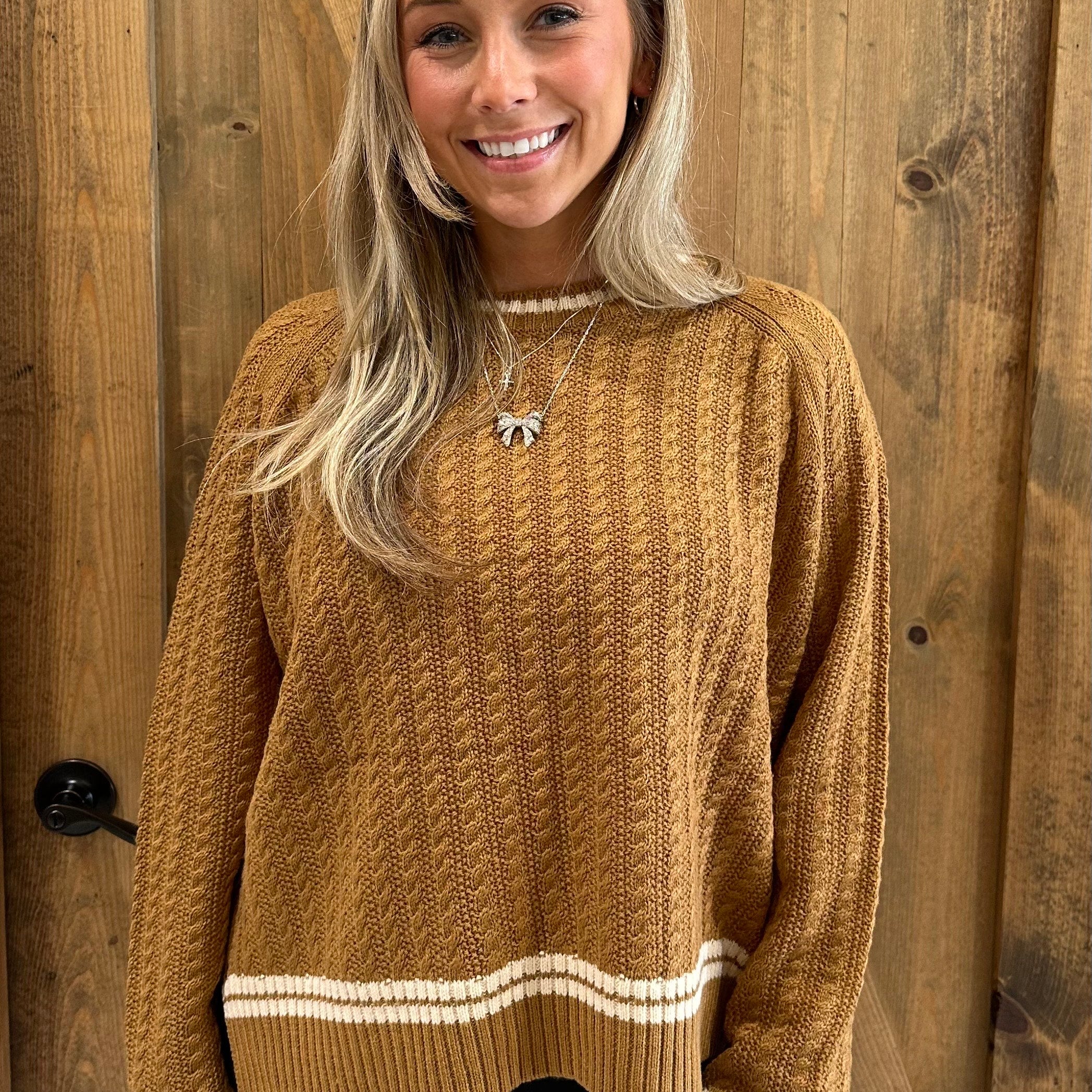 Textured Knit Sweater