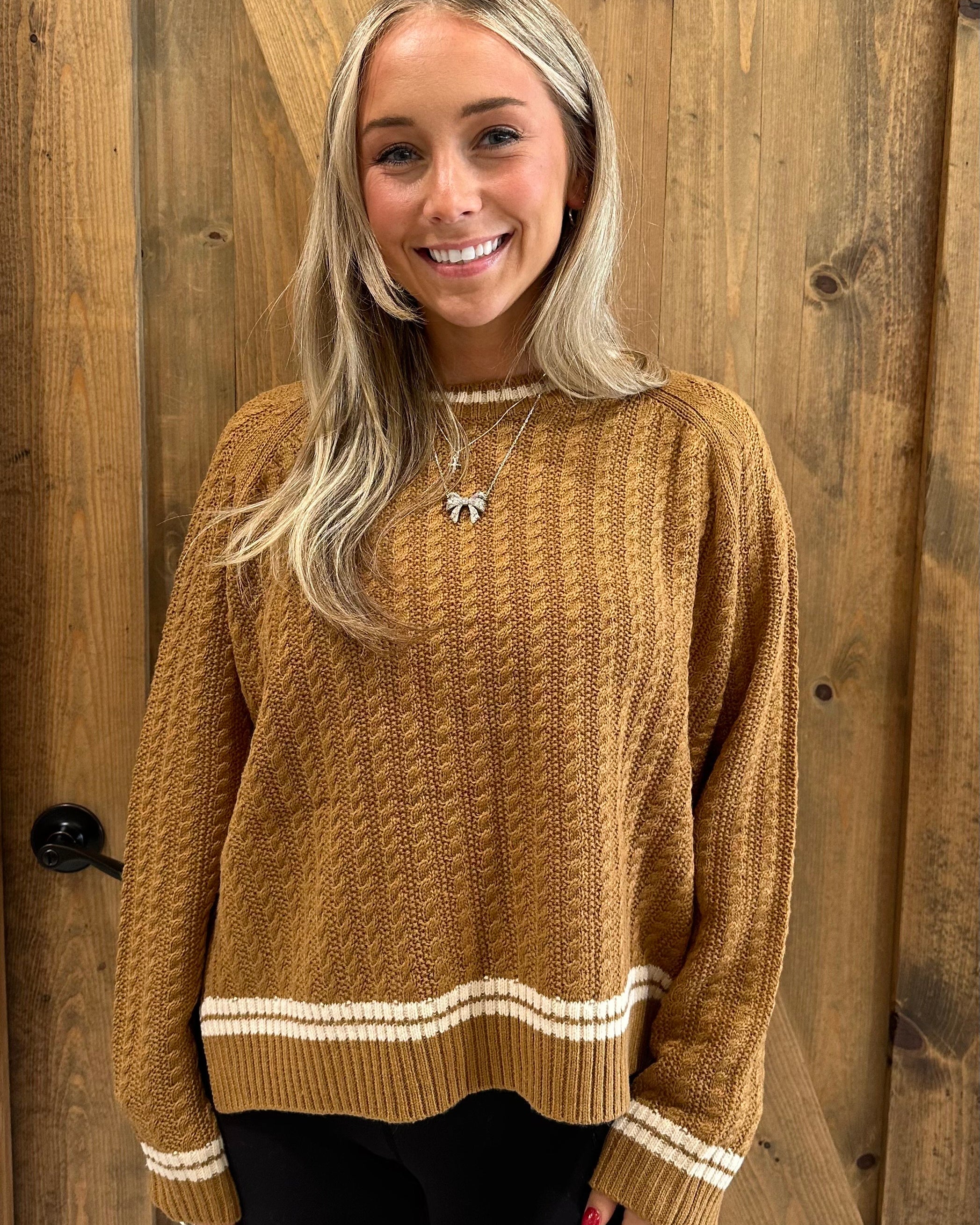 Textured Knit Sweater