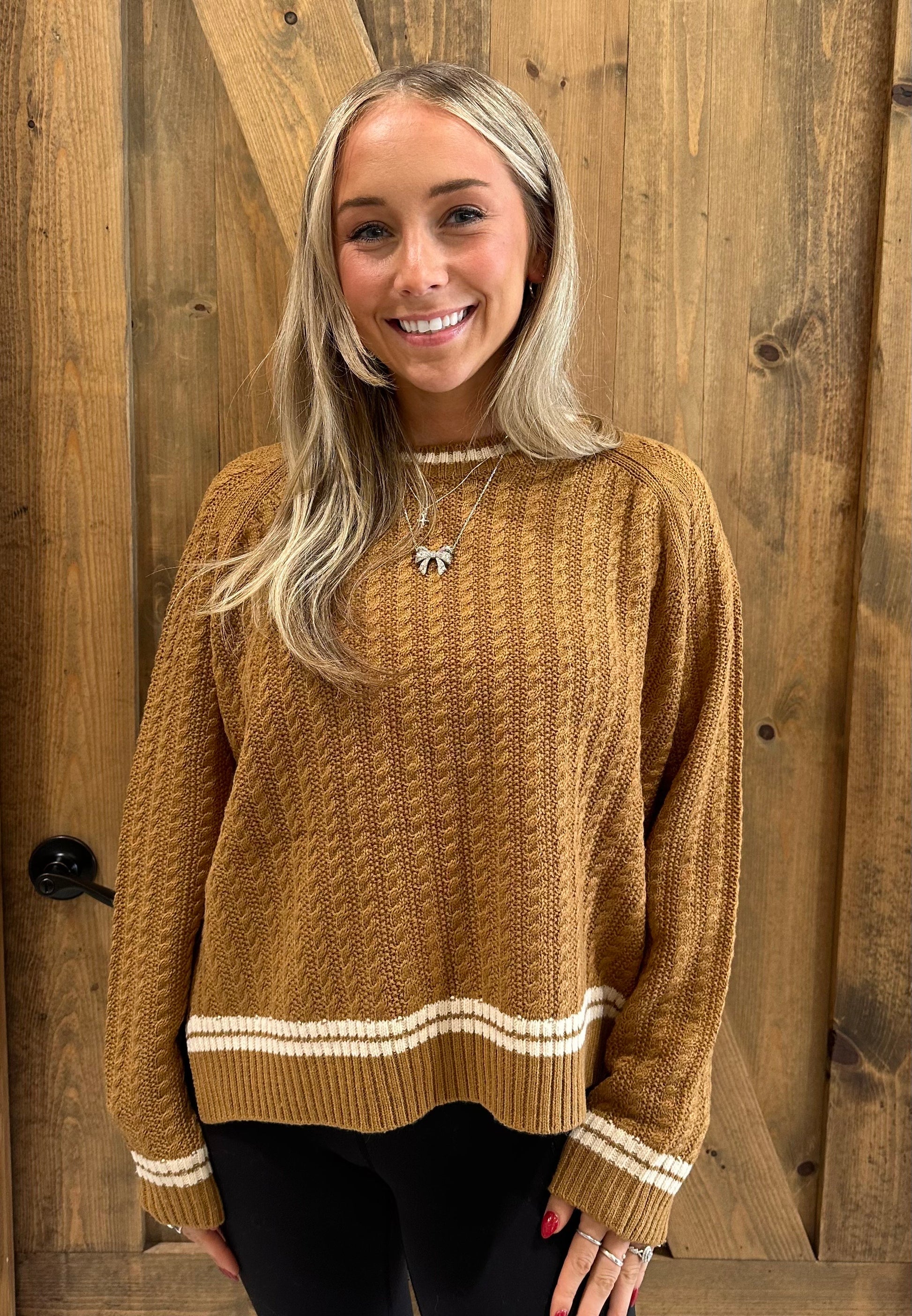 Textured Knit Sweater