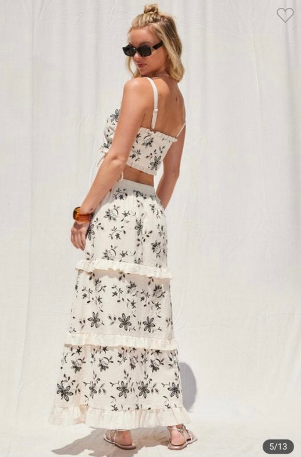 Illa Illa Embroidery Top & Skirt Set