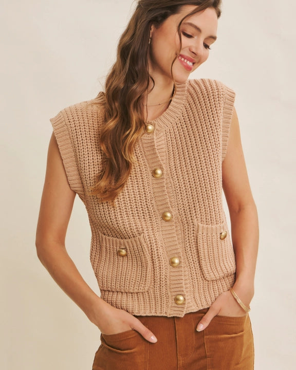 Hazelnut Sweater Vest