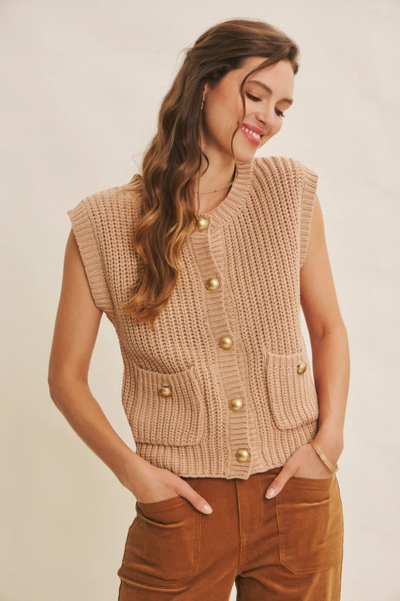 Hazelnut Sweater Vest