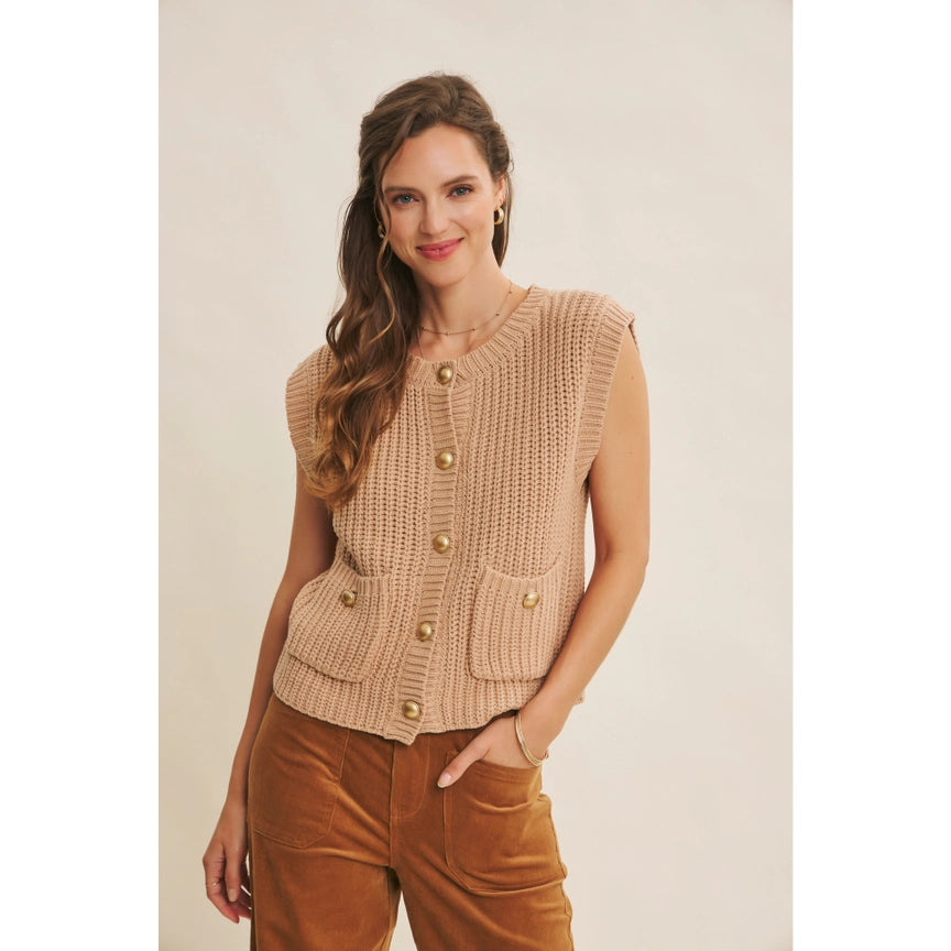 Hazelnut Sweater Vest