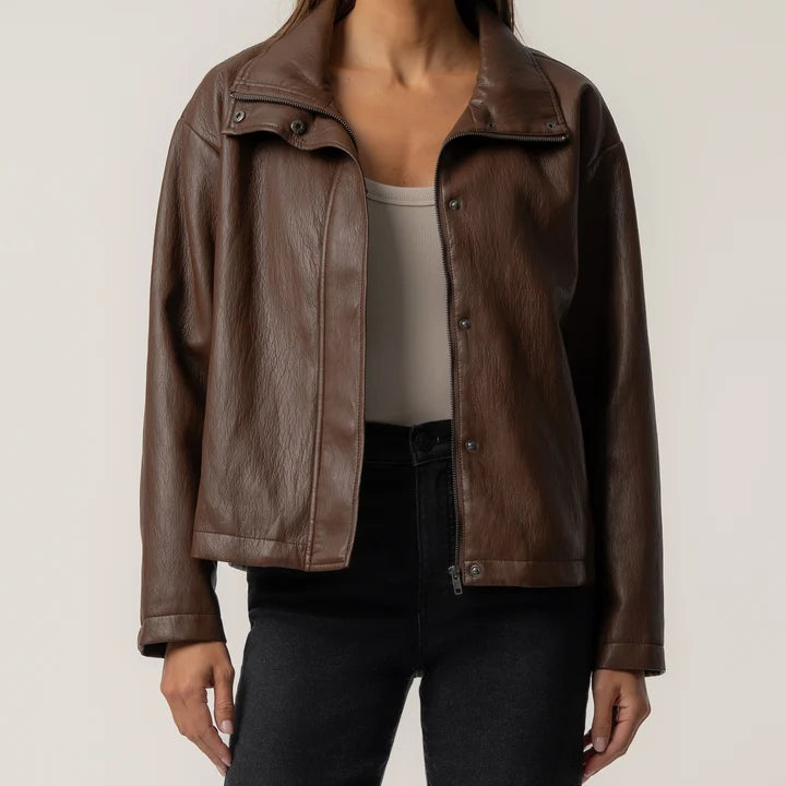 KUT from the Kloth Wren Jacket in Chocolate