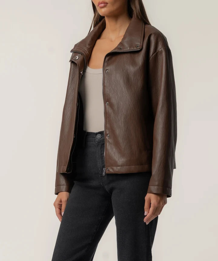 KUT from the Kloth Wren Jacket in Chocolate
