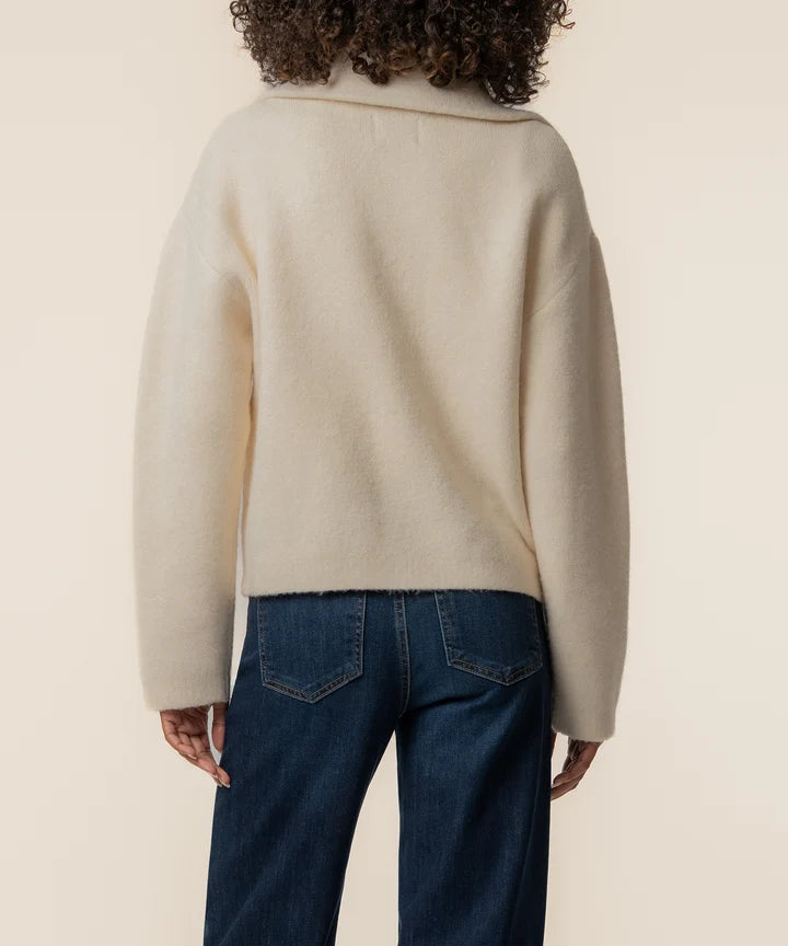 KUT from the Kloth Rue Sweater Knit Jacket in Cream
