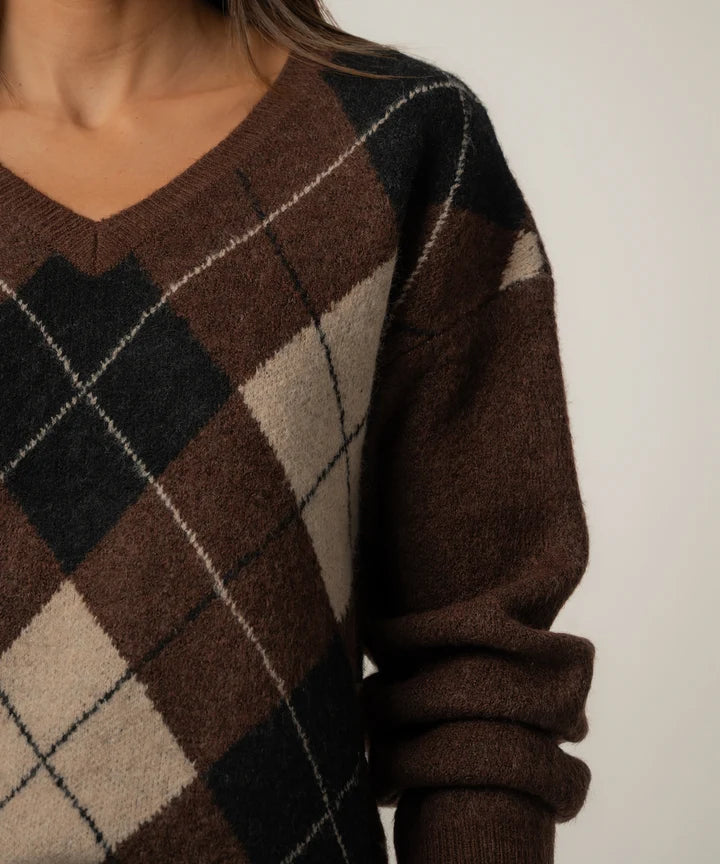 KUT from the Kloth Kimberly Sweater in Nutmeg