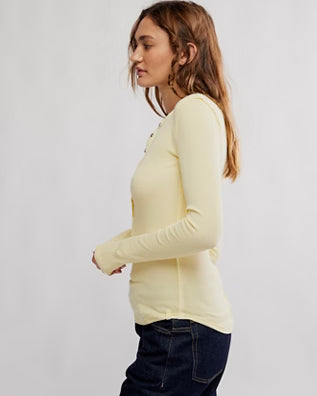 Free People Jamie Henley Yellow Top