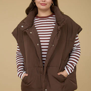 Blu Pepper Oversized Puffer Vest
