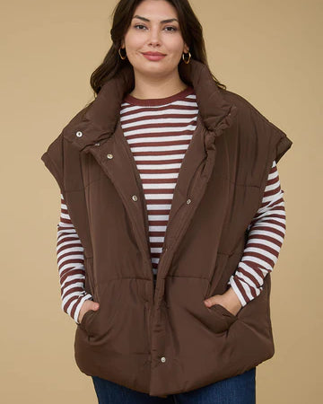 Blu Pepper Oversized Puffer Vest