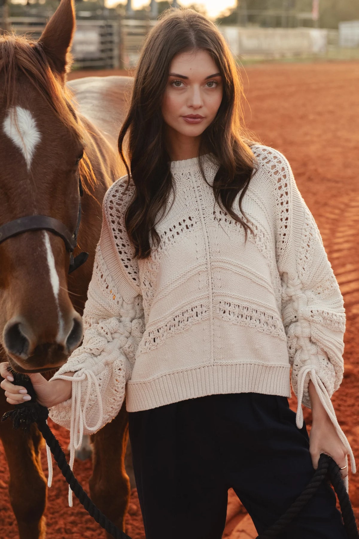 Elan Belle Sweater - Cream