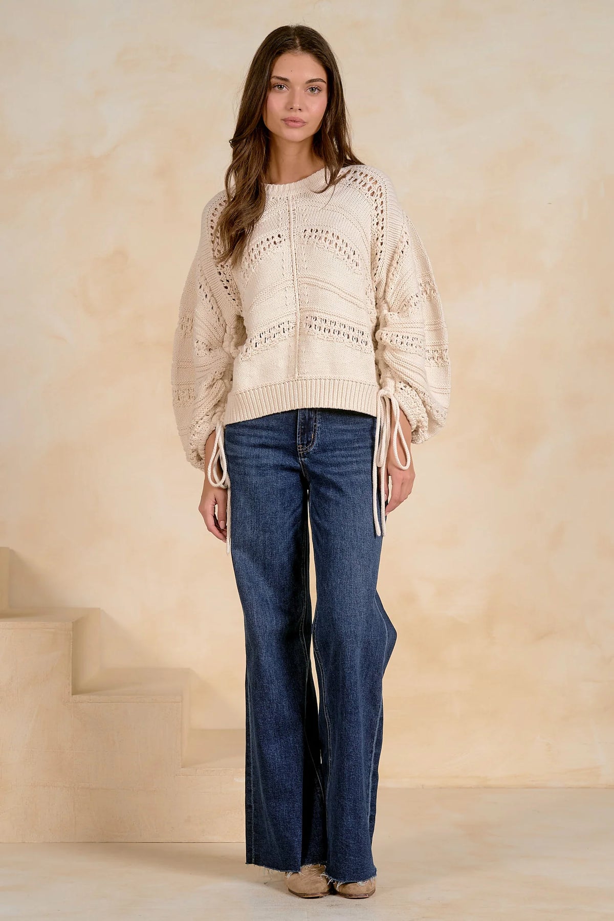 Elan Belle Sweater - Cream