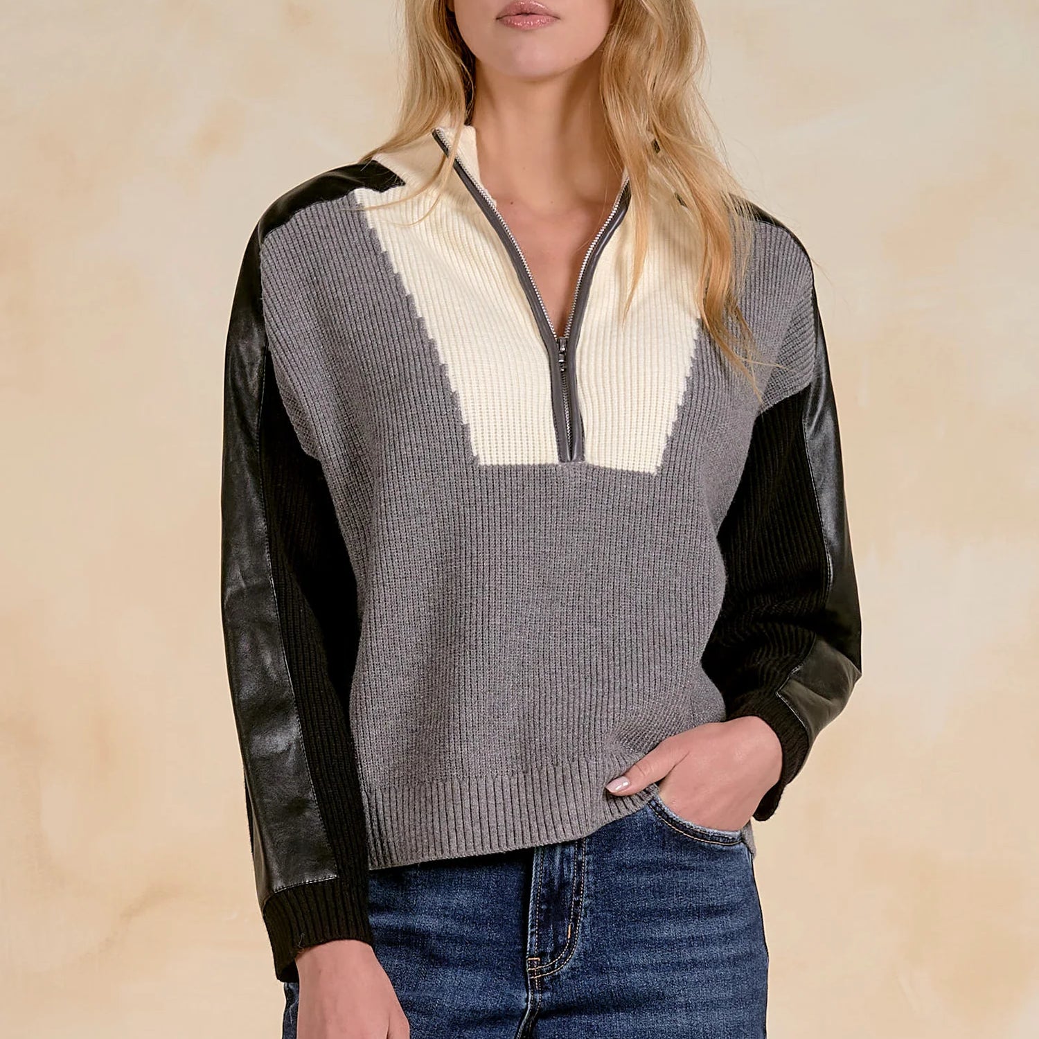Elan Statton Half Zip Sweater