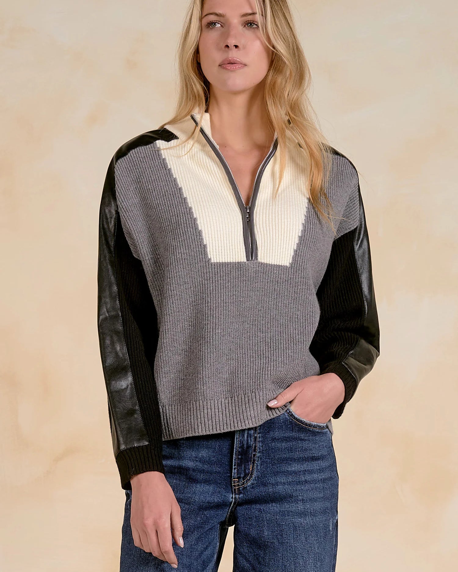 Elan Statton Half Zip Sweater