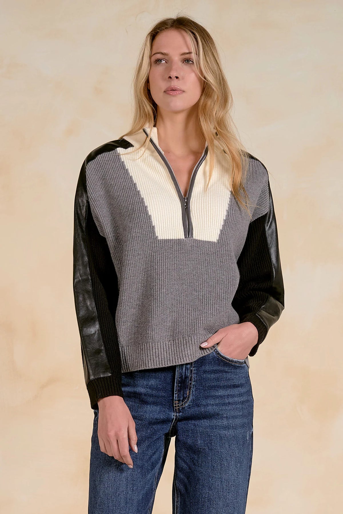 Elan Statton Half Zip Sweater
