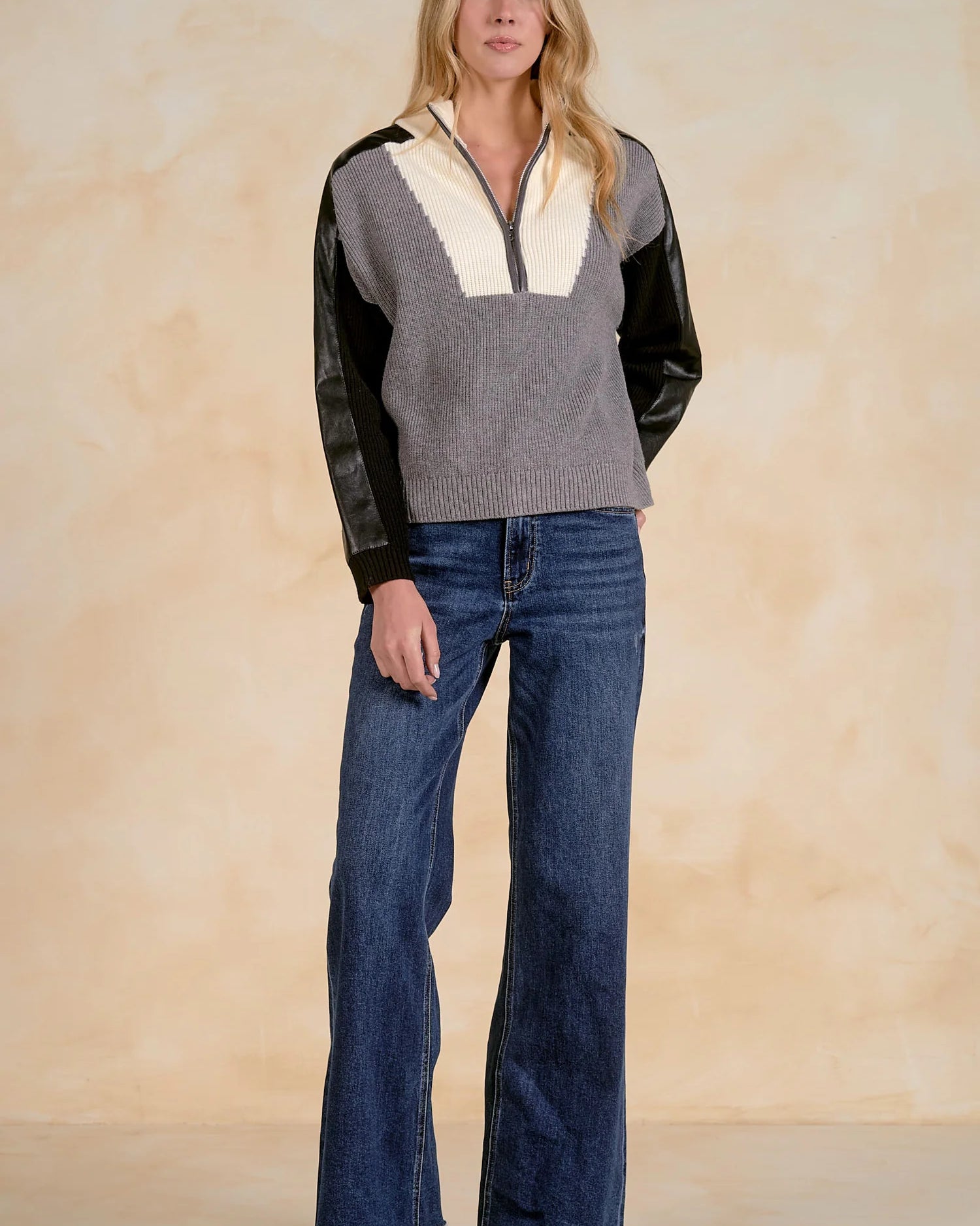 Elan Statton Half Zip Sweater