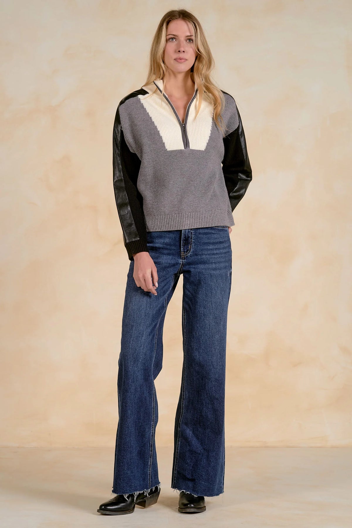 Elan Statton Half Zip Sweater
